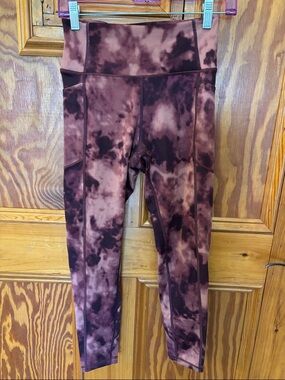 Victoria's Secret burgundy Tie-Dye High-Waist Leggings